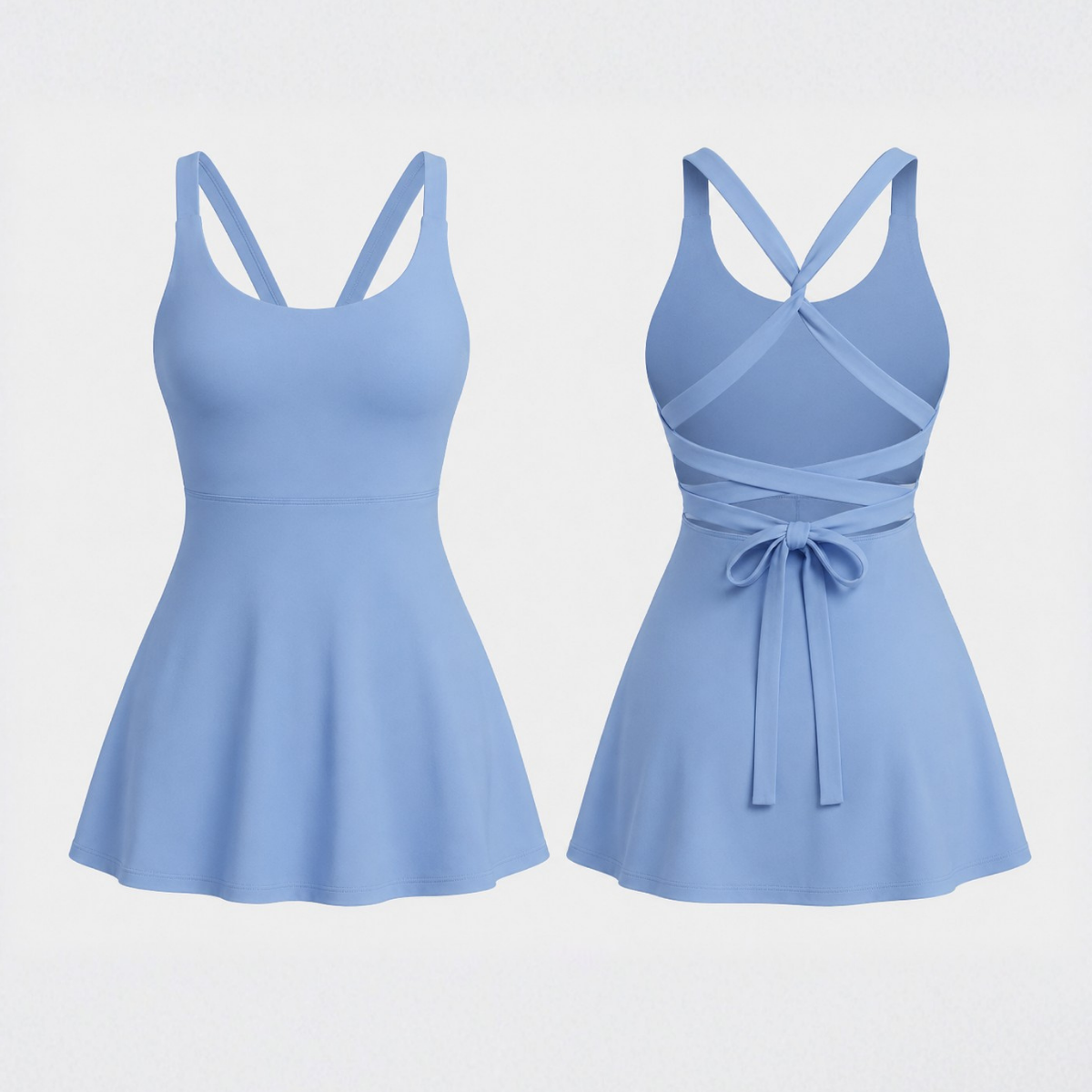 SkyFlow Cross-Back Active Dress